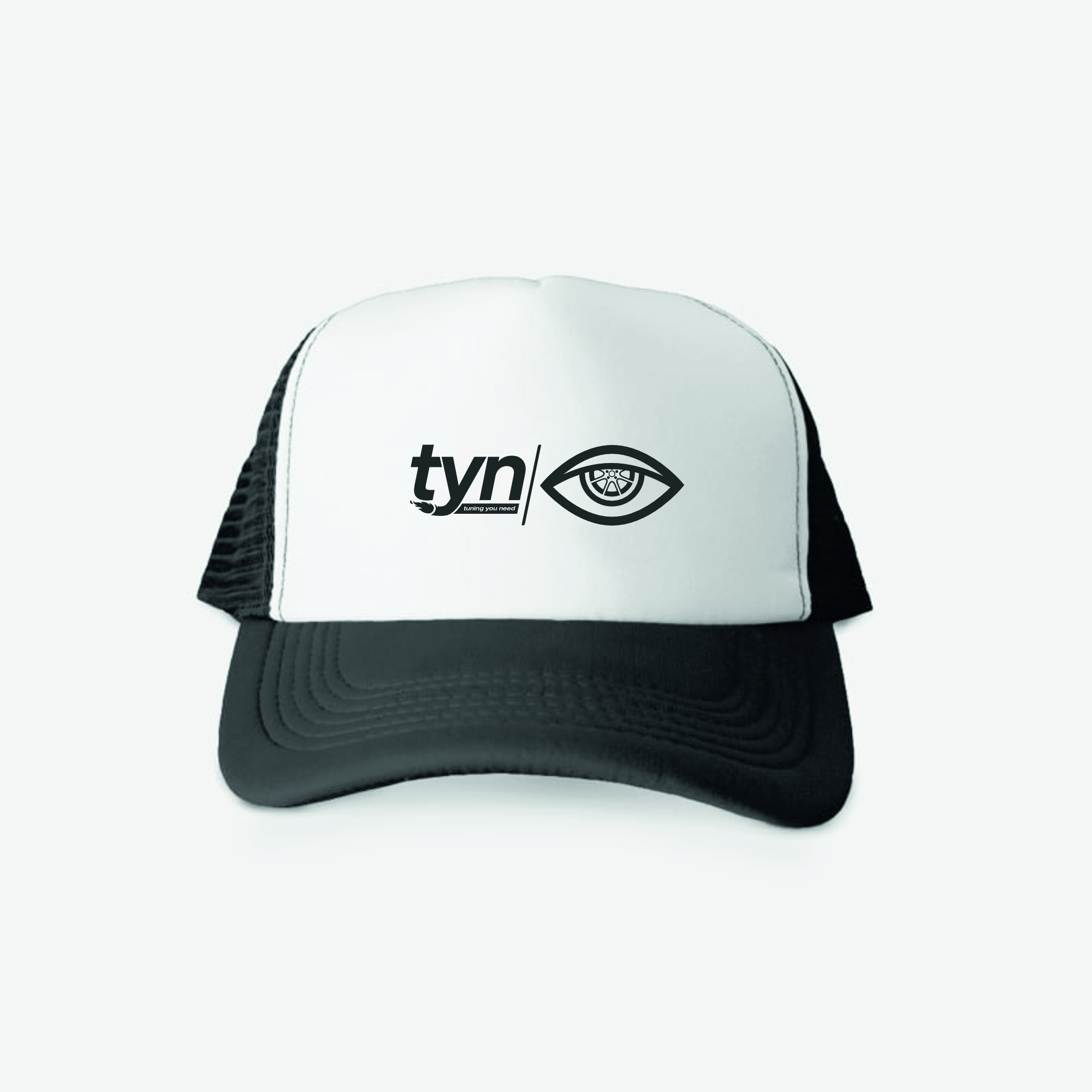 бейсболка-TYN-black-white Бейсболка Tuning You Need Black White